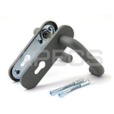 Ручки на планке для противопожарных замков (1900, 2000, 3000) Apecs HP-72.1303-GR (Spring) пружина серый